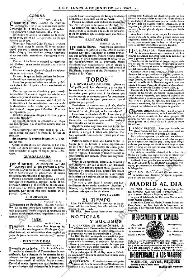 ABC MADRID 26-06-1905 página 11