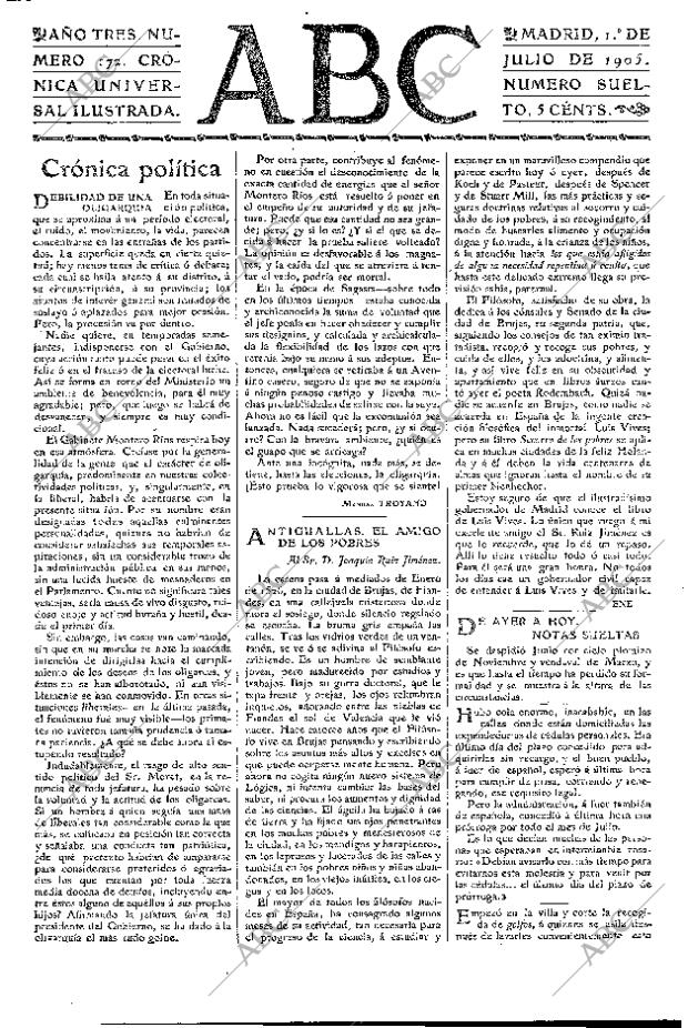 ABC MADRID 01-07-1905 página 3