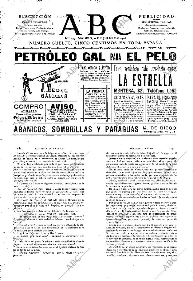 ABC MADRID 06-07-1905 página 1