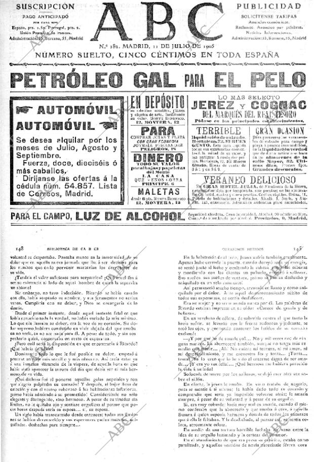 ABC MADRID 11-07-1905 página 1