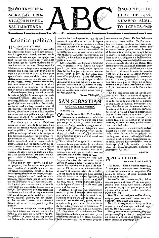 ABC MADRID 12-07-1905 página 3