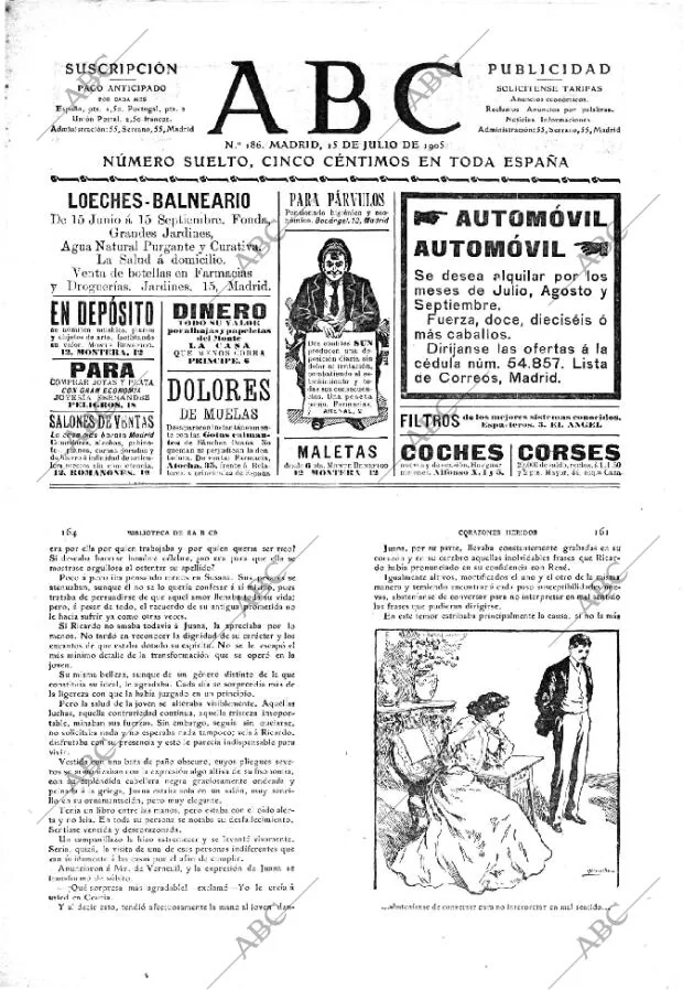 ABC MADRID 15-07-1905 página 1