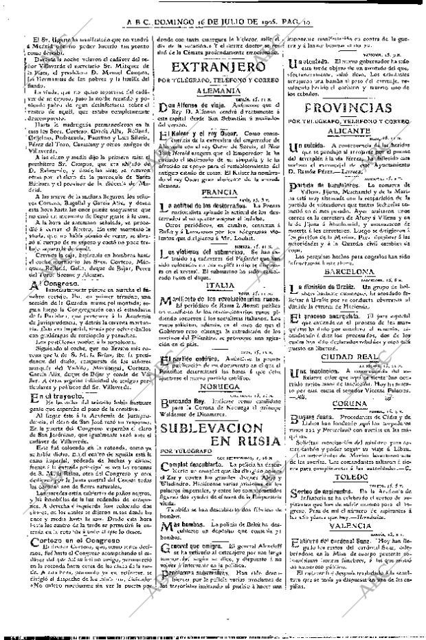 ABC MADRID 16-07-1905 página 10