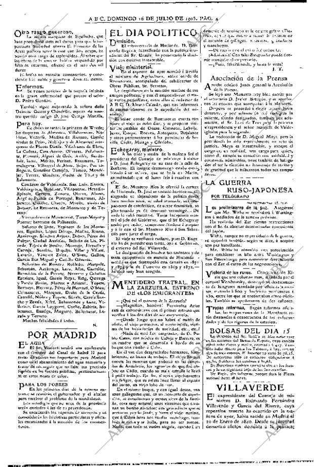 ABC MADRID 16-07-1905 página 4