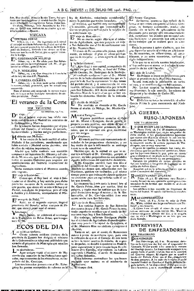 ABC MADRID 27-07-1905 página 10