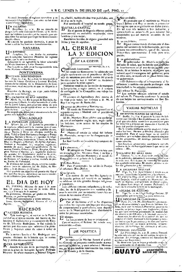 ABC MADRID 31-07-1905 página 11