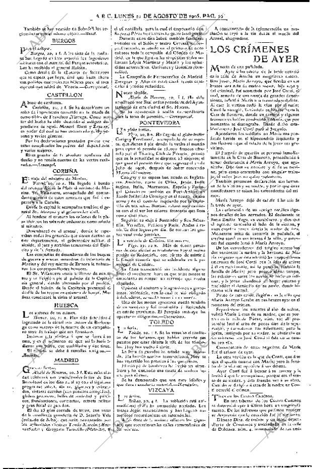 ABC MADRID 21-08-1905 página 10