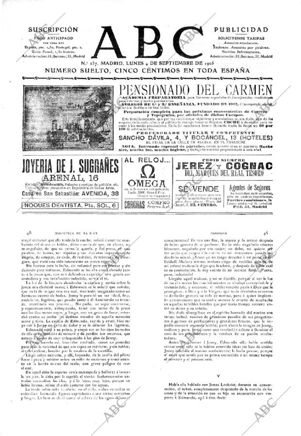 ABC MADRID 04-09-1905 página 1