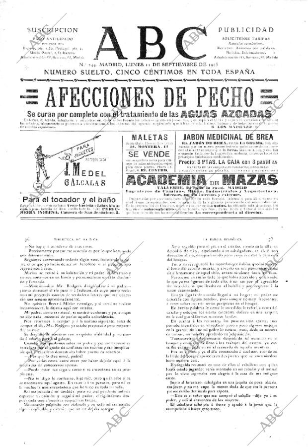 ABC MADRID 11-09-1905 página 1