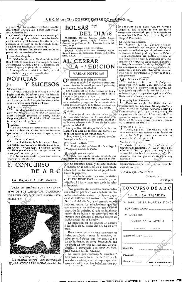 ABC MADRID 19-09-1905 página 12