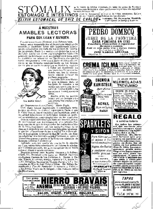 BLANCO Y NEGRO MADRID 23-09-1905 página 19