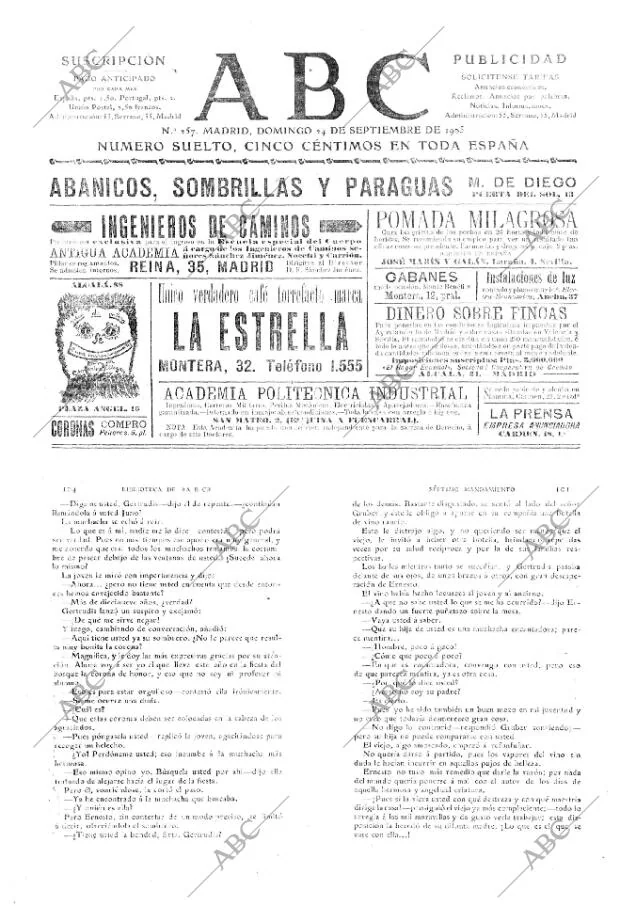 ABC MADRID 24-09-1905 página 1