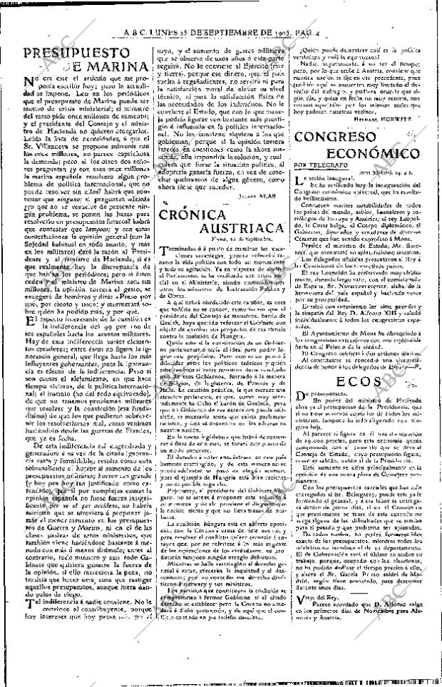 ABC MADRID 25-09-1905 página 4