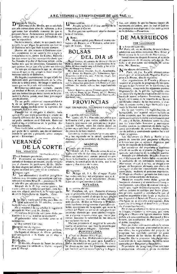 ABC MADRID 29-09-1905 página 11