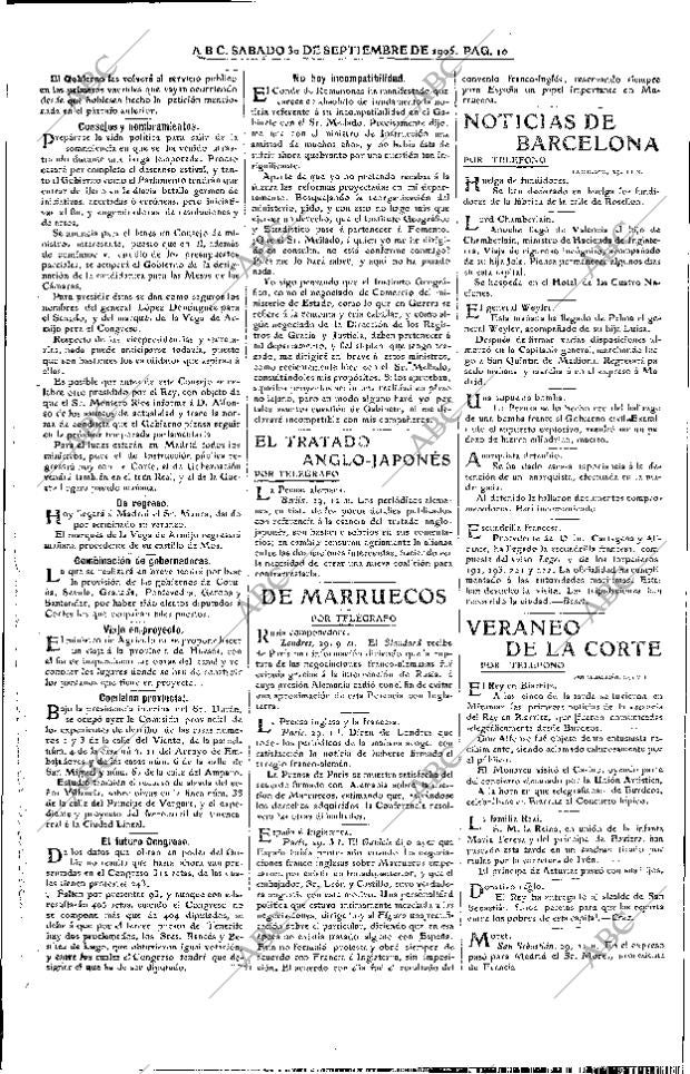 ABC MADRID 30-09-1905 página 10