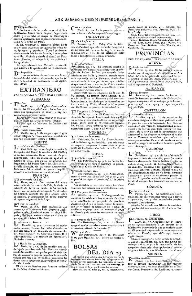 ABC MADRID 30-09-1905 página 11