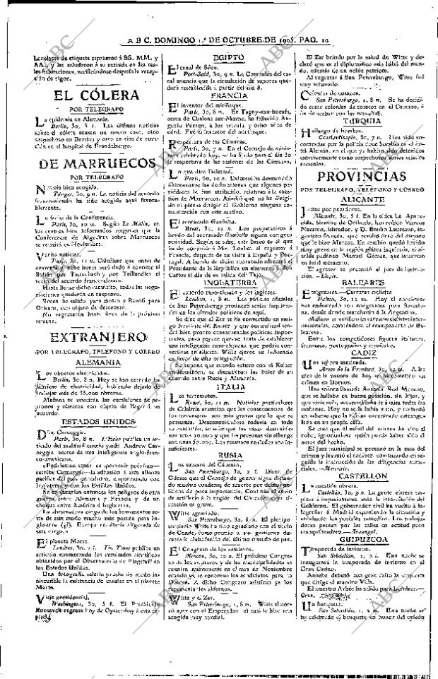 ABC MADRID 01-10-1905 página 10