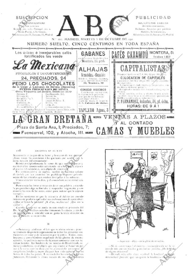 ABC MADRID 03-10-1905 página 1