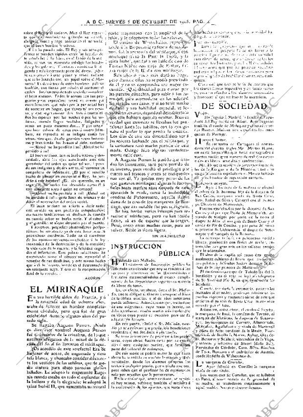 ABC MADRID 05-10-1905 página 4