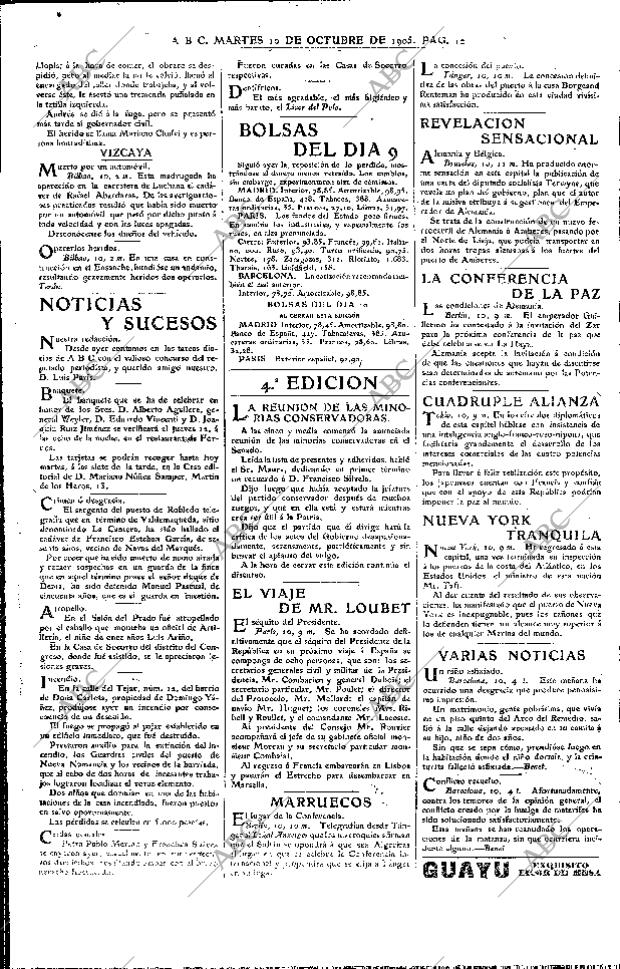 ABC MADRID 10-10-1905 página 12