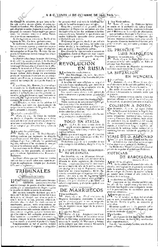 ABC MADRID 16-10-1905 página 11