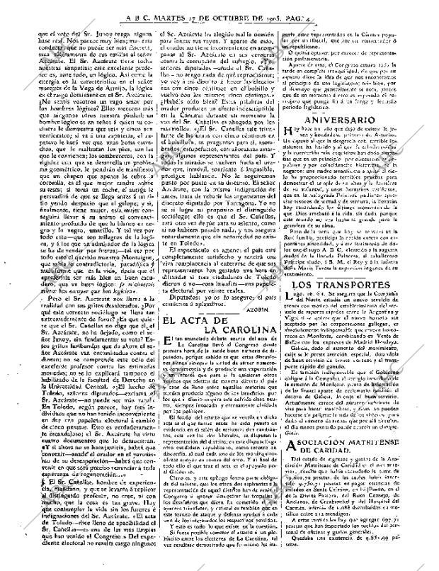 ABC MADRID 17-10-1905 página 4