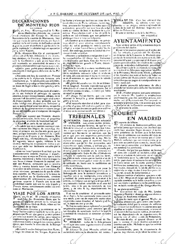 ABC MADRID 21-10-1905 página 8