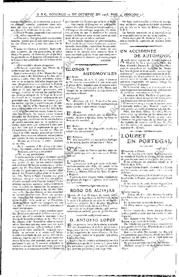 ABC MADRID 29-10-1905 página 4
