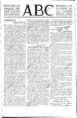 ABC MADRID 31-10-1905 página 3