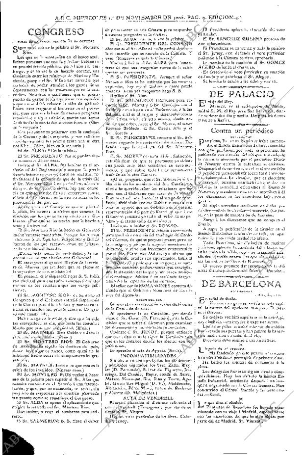 ABC MADRID 01-11-1905 página 9