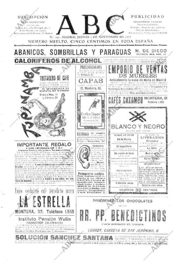 ABC MADRID 02-11-1905 página 1