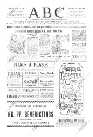 ABC MADRID 06-11-1905 página 1