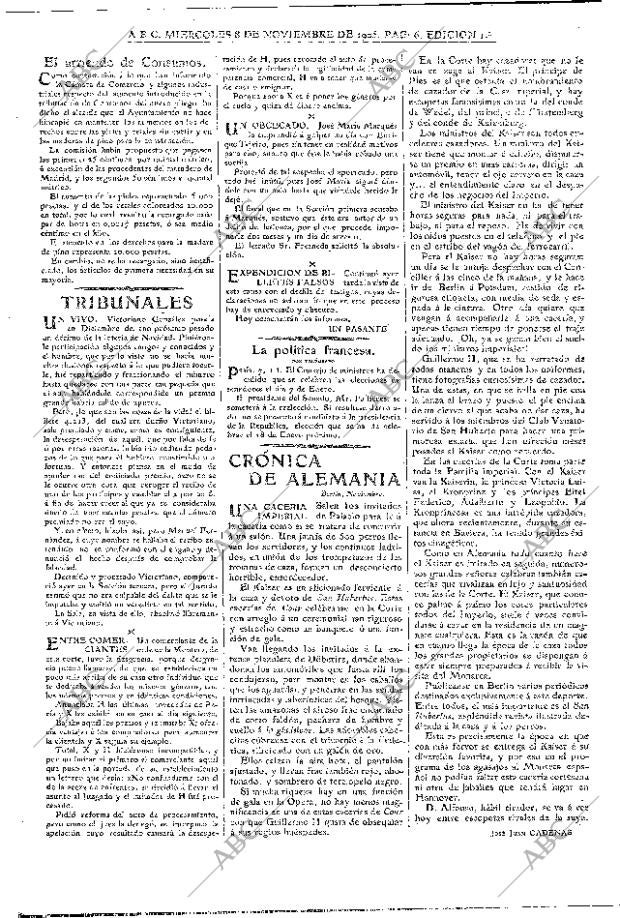 ABC MADRID 08-11-1905 página 6