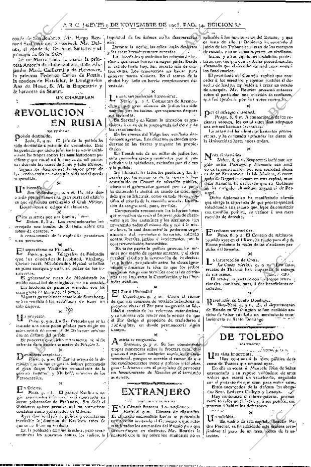 ABC MADRID 09-11-1905 página 14