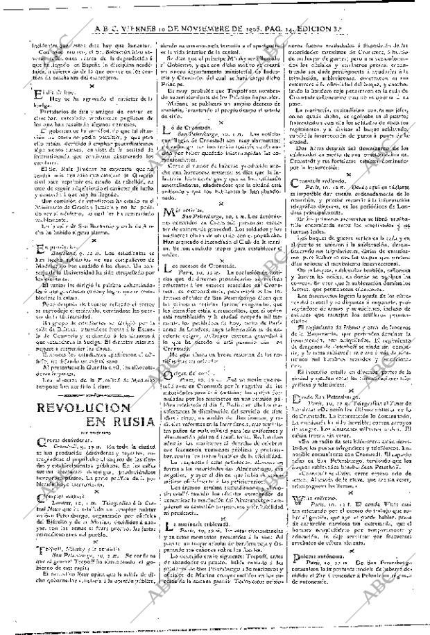 ABC MADRID 10-11-1905 página 14