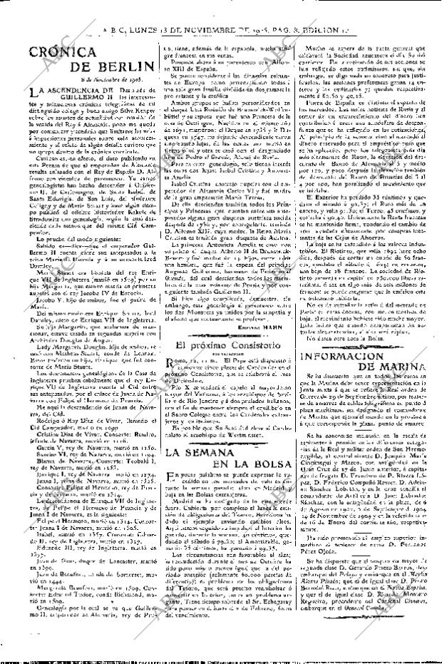 ABC MADRID 13-11-1905 página 8