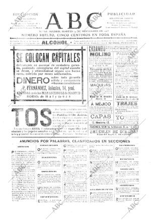 ABC MADRID 14-11-1905 página 1