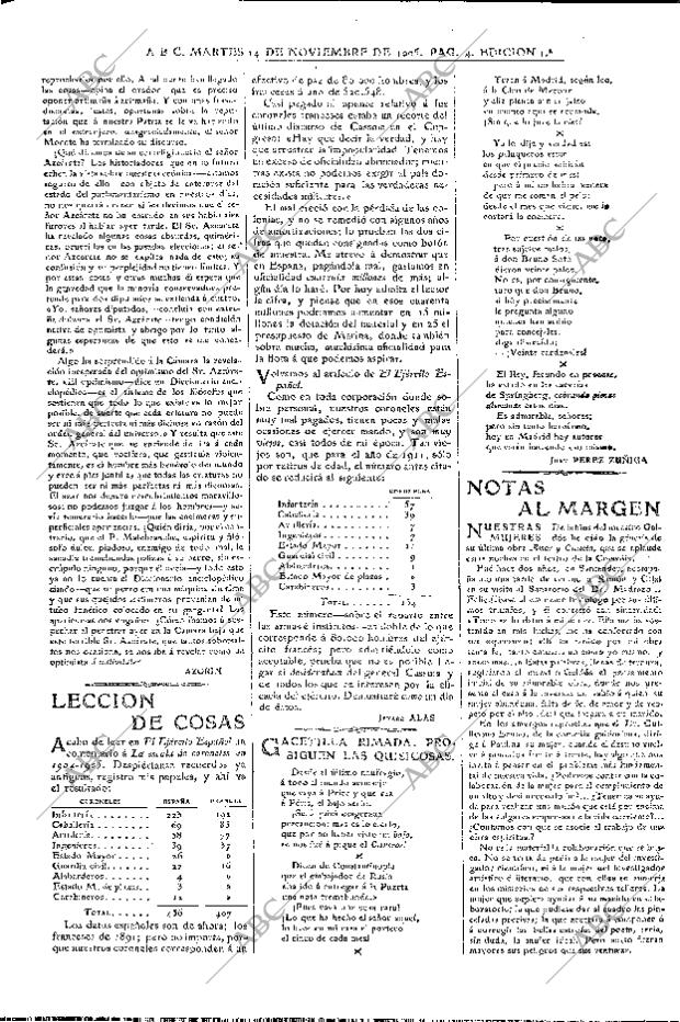 ABC MADRID 14-11-1905 página 4