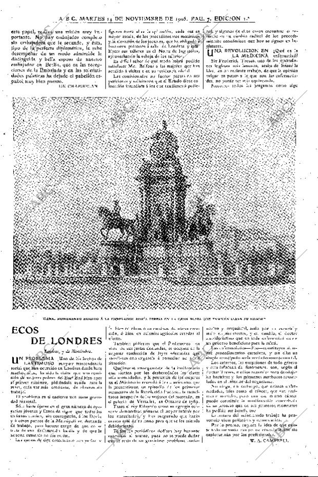 ABC MADRID 14-11-1905 página 7