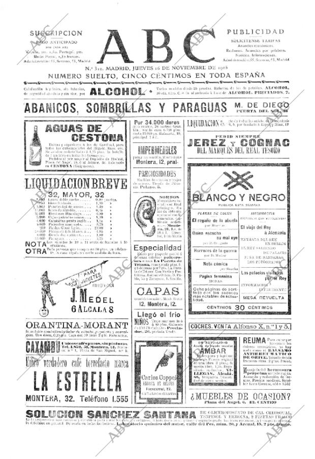 ABC MADRID 16-11-1905 página 1