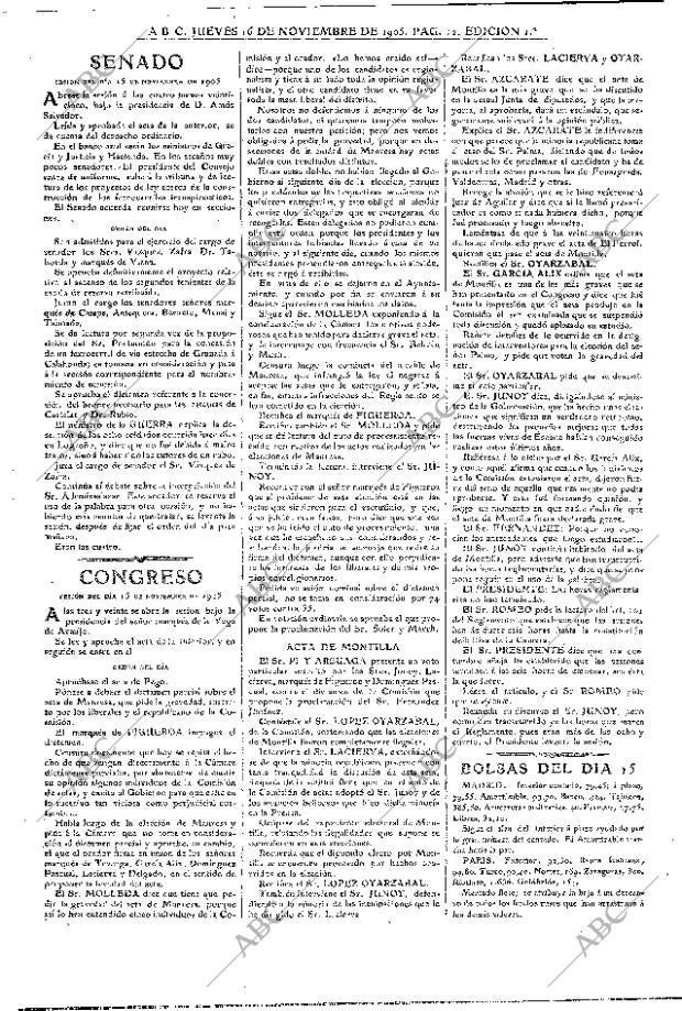 ABC MADRID 16-11-1905 página 12