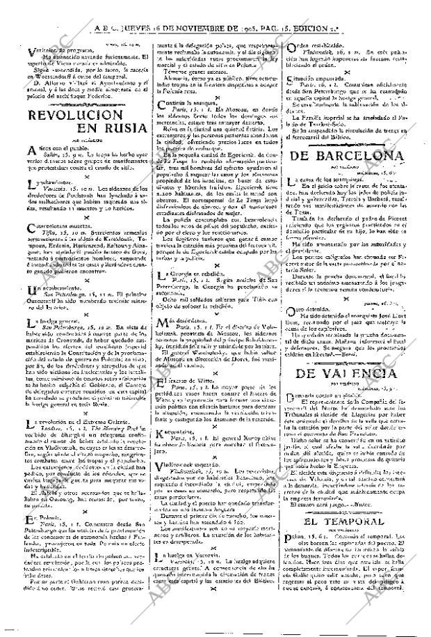 ABC MADRID 16-11-1905 página 15