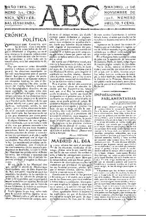ABC MADRID 17-11-1905 página 3
