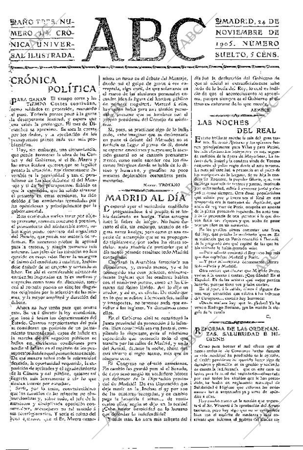 ABC MADRID 24-11-1905 página 3