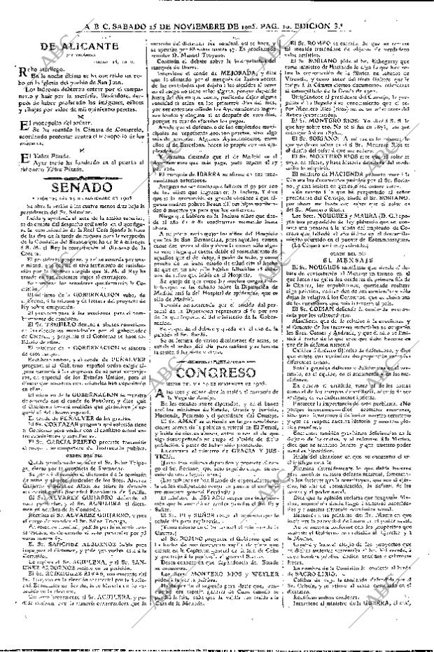 ABC MADRID 25-11-1905 página 10