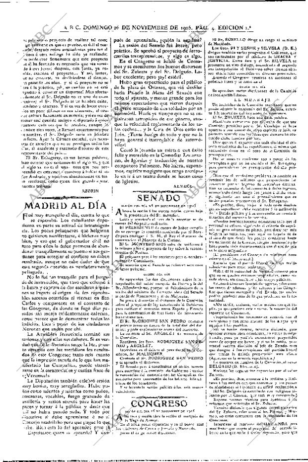 ABC MADRID 26-11-1905 página 4
