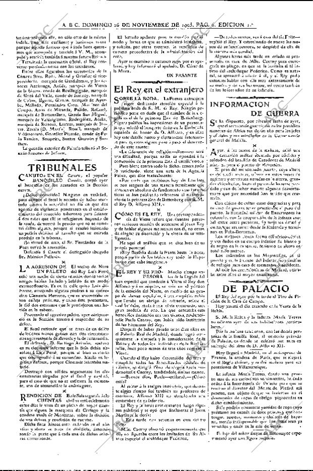 ABC MADRID 26-11-1905 página 6