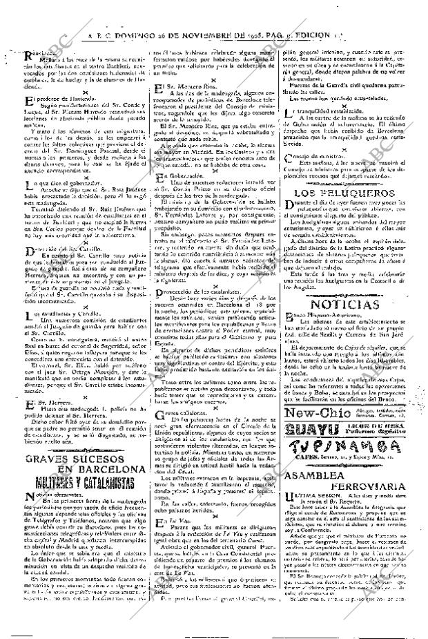 ABC MADRID 26-11-1905 página 9