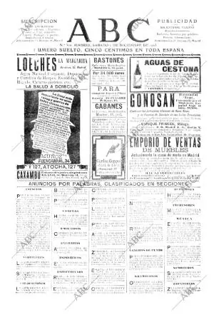 ABC MADRID 02-12-1905 página 1