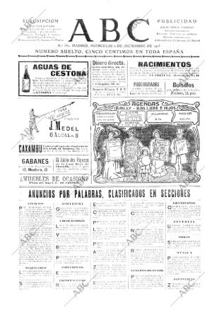 ABC MADRID 06-12-1905 página 1